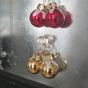 ⭐ Christmas Ornament Earrings NWOT